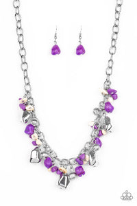Quarry Trail Purple - Paparazzi Necklace