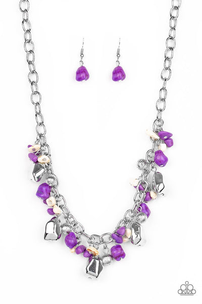 Quarry Trail Purple - Paparazzi Necklace