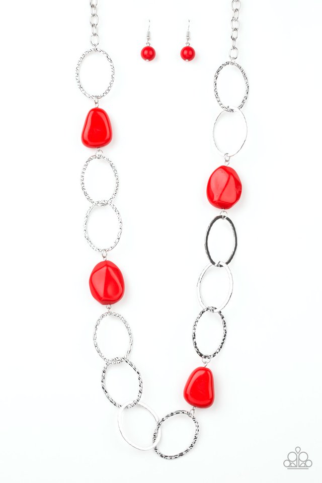 Modern Day Malibu Red - Paparazzi Necklace