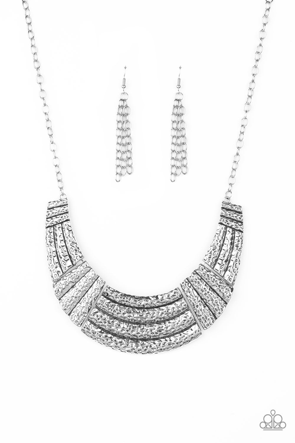 Ready To Pounce Silver - Paparazzi Necklace
