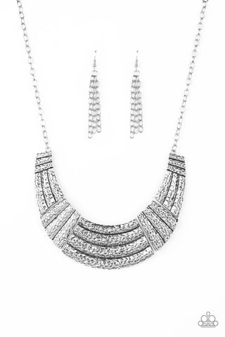 Ready To Pounce Silver - Paparazzi Necklace