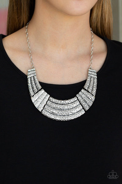 Ready To Pounce Silver - Paparazzi Necklace