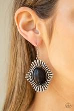 Easy As Pioneer -  Black Paparazzi Earring