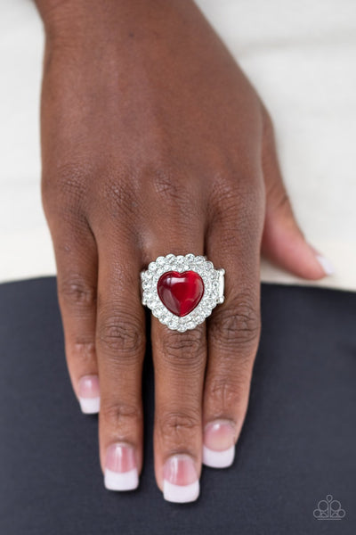 Lovely Luster Red - Paparazzi Ring