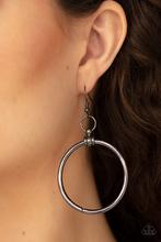 Total Focus Black Earring - Paparazzi Jewelry