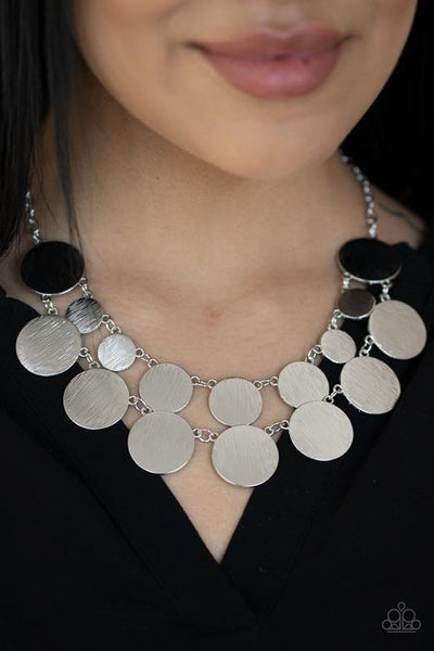Stop And Reflect Silver - Paparazzi Necklace