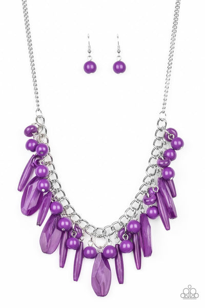 Miami Martinis Purple - Paparazzi Necklace