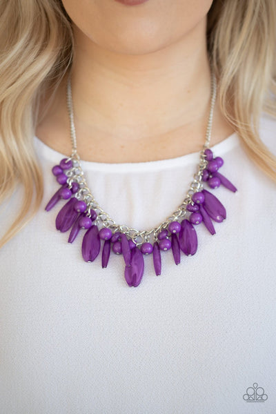 Miami Martinis Purple - Paparazzi Necklace