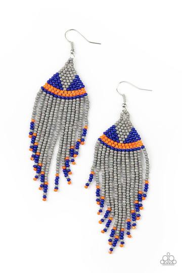 BEADazzle Me Silver Earring - Paparazzi Accessories