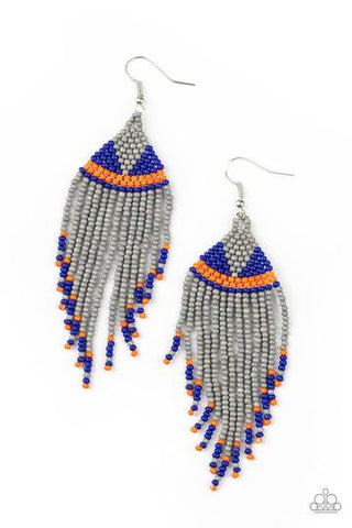 BEADazzle Me Silver Earring - Paparazzi Accessories