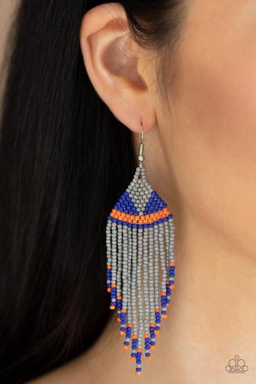BEADazzle Me Silver Earring - Paparazzi Accessories