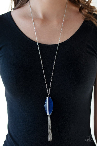 Tranquility Trend - Blue Necklace - Paparazzi Necklace