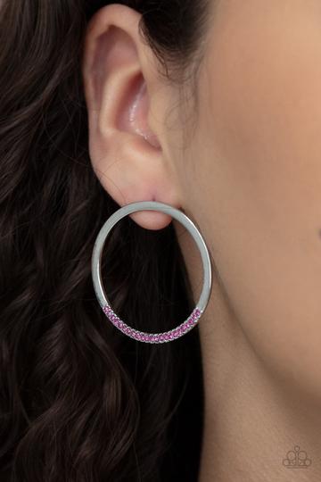 Spot On Opulence Pink Earrings - Paparazzi Accessories