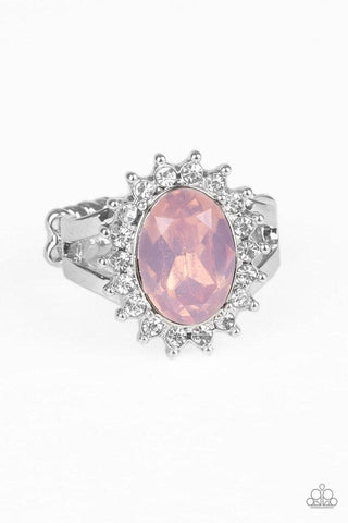 Iridescently Illuminated Pink Ring - Paparazzi Accessories