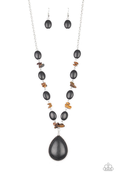Desert Diva Black - Paparazzi Necklace