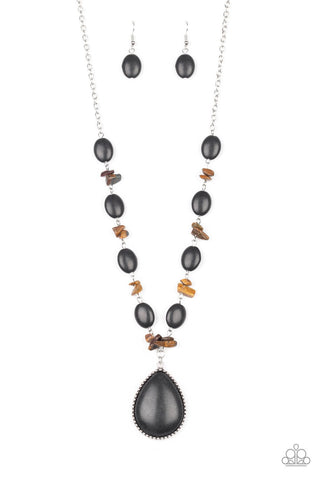 Desert Diva Black - Paparazzi Necklace