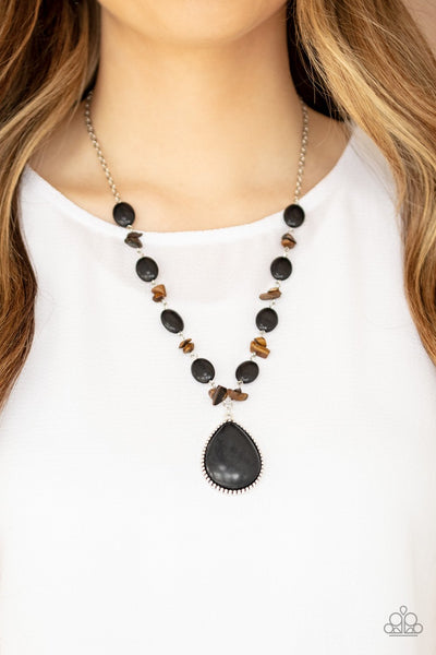 Desert Diva Black - Paparazzi Necklace