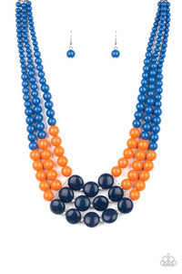 Beach Bauble Blue - Paparazzi Necklace