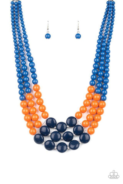 Beach Bauble Blue - Paparazzi Necklace