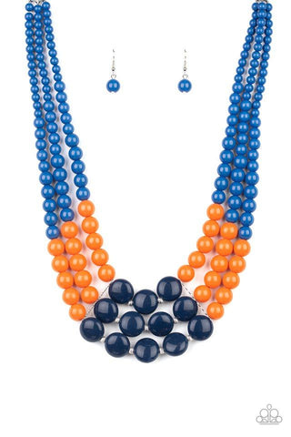 Beach Bauble Blue - Paparazzi Necklace