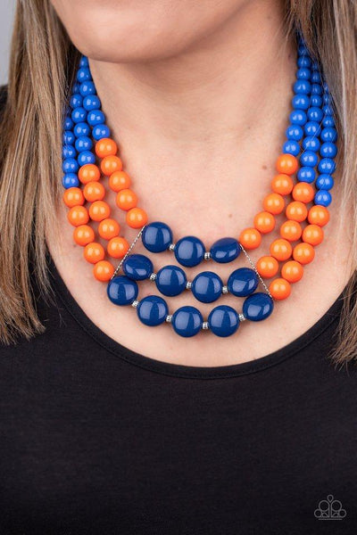 Beach Bauble Blue - Paparazzi Necklace