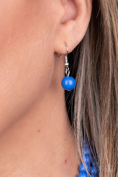 Beach Bauble Blue - Paparazzi Necklace