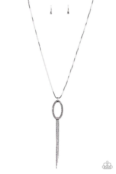 Head Oval Heels Black - Paparazzi Necklace