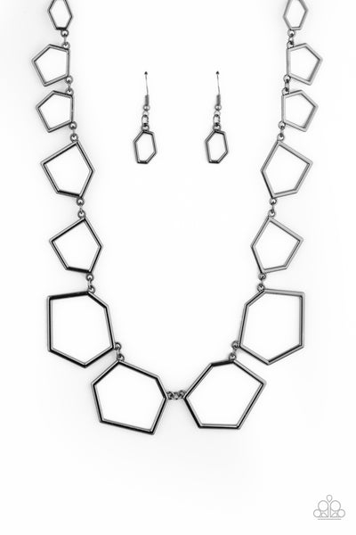 Full Frame Fashion - Black - Paparazzi Jewelry