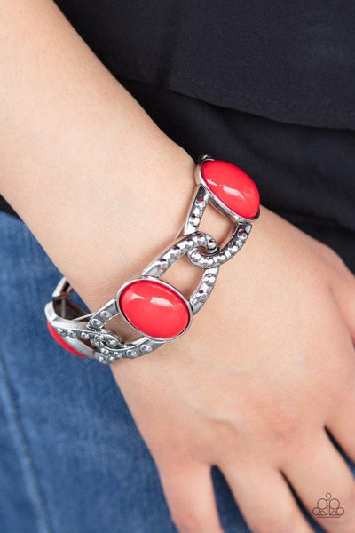 Dreamy Gleam Red - Paparazzi Bracelet