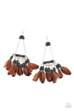 Haute Hawk Black Earring - Paparazzi Jewelry