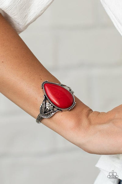 Blooming Oasis Red - Paparazzi Bracelet