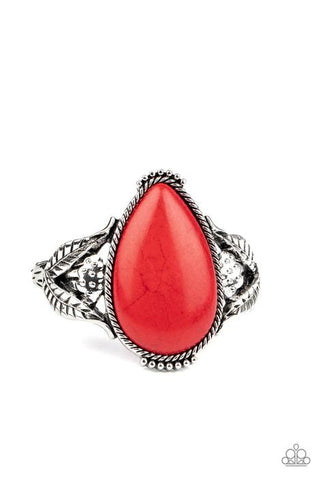 Blooming Oasis Red - Paparazzi Bracelet