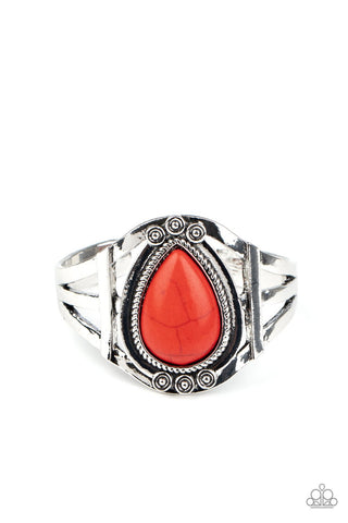 Sage Bush Beauty Red - Paparazzi Bracelet