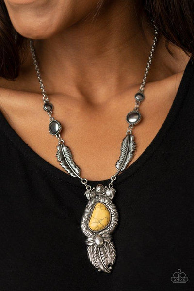 Ruler Of The Roost Yellow - Paparazzi Necklace