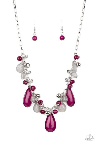 Seaside Solstice Purple - Paparazzi Necklace