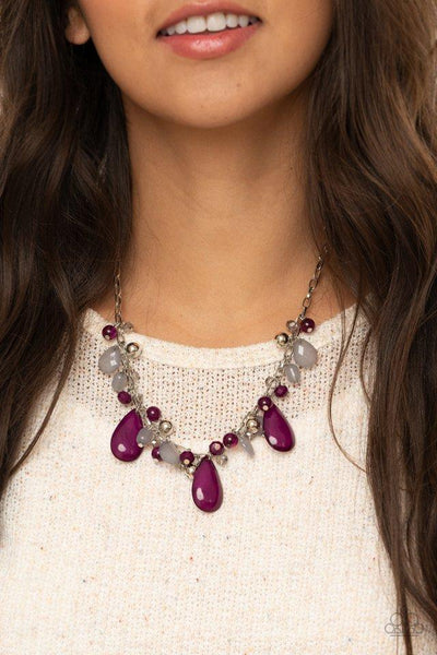 Seaside Solstice Purple - Paparazzi Necklace