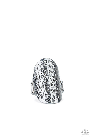 Full Out Frill - Black - Paparazzi Ring