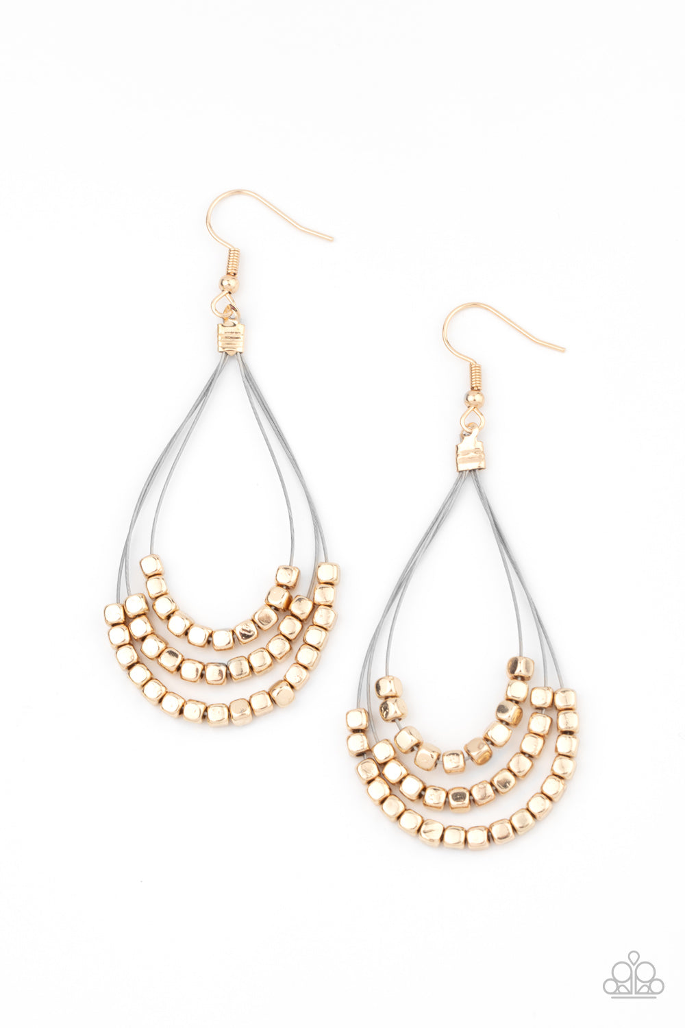 Off The Blocks Shimmer - Gold - Paparazzi Jewelry