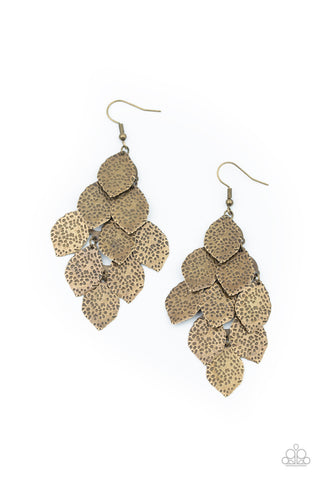 Loud and Leafy - Brass - Paparazzi Jewelry