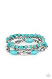 Sahara Sanctuary - Blue - Paparazzi Jewelry