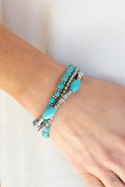 Sahara Sanctuary - Blue - Paparazzi Jewelry