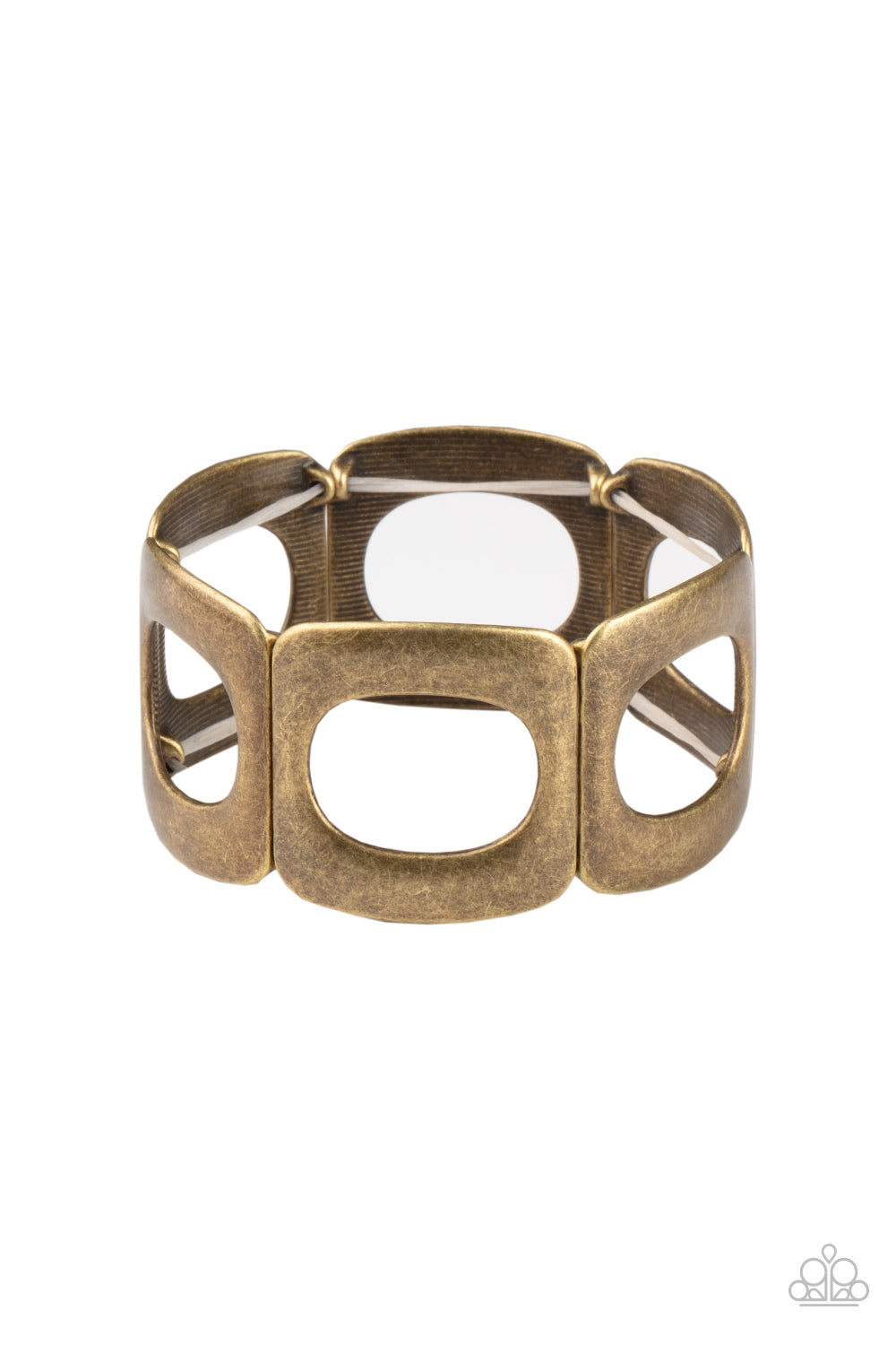 In OVAL Your Head - Brass - Paparazzi Bracelet