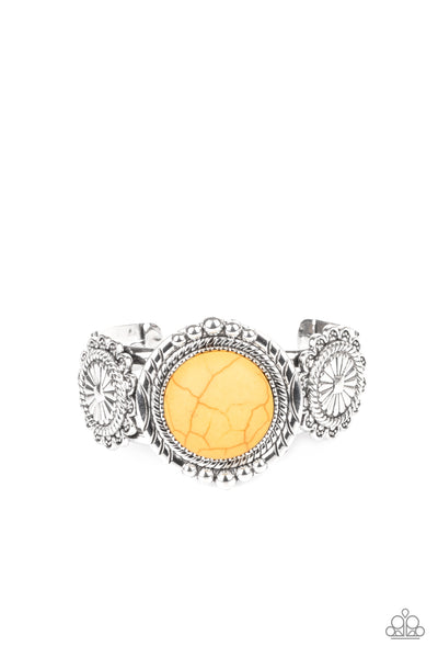 Mojave Motif - Yellow - Paparazzi Jewelry