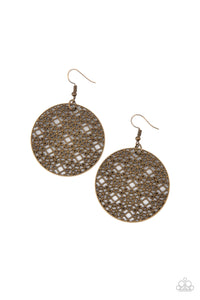 Metallic Mosaic - Brass - Paparazzi Jewelry