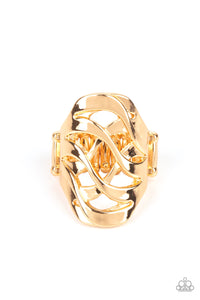 Open Fire - Gold - Paparazzi Jewelry