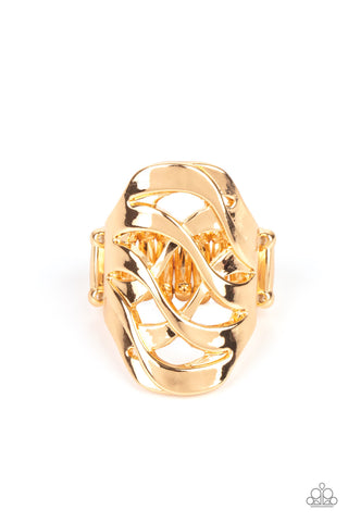 Open Fire - Gold - Paparazzi Jewelry