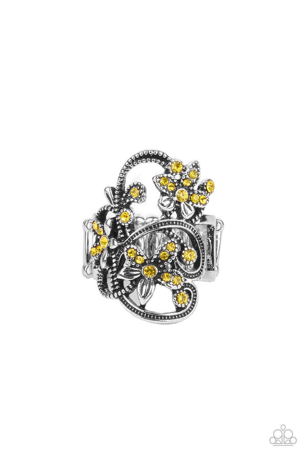 Bouquet Toss - Yellow - Paparazzi Jewelry