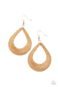 A Hot MESH - Gold - Paparazzi Jewelry