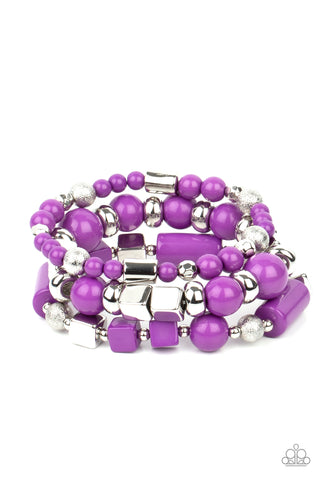 Perfectly Prismatic  Purple - Paparazzi Jewelry