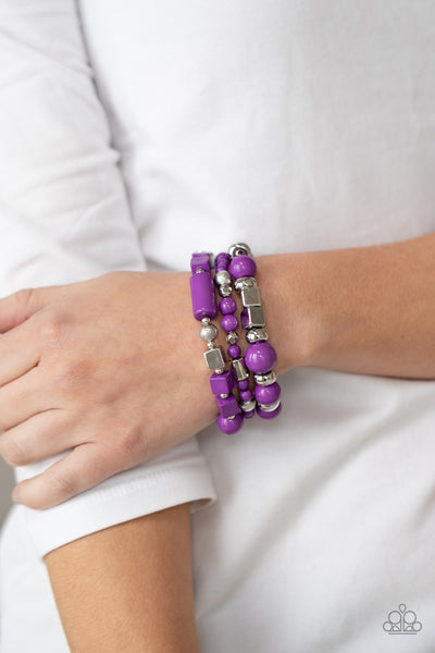 Perfectly Prismatic  Purple - Paparazzi Jewelry